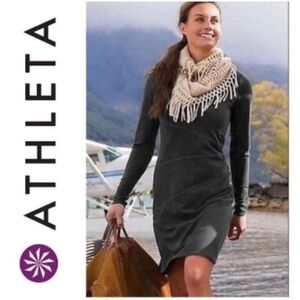 Athleta Organic Cotton Dress, Olive, Sz. MT